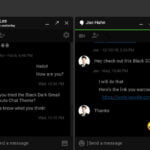 Black Dark Gmail Hangouts Chat Theme