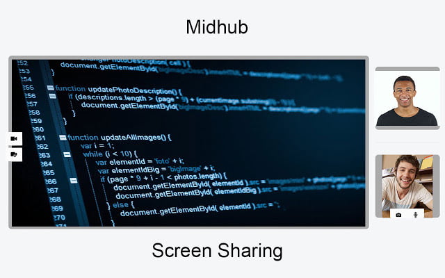 Midhub Screen Sharing